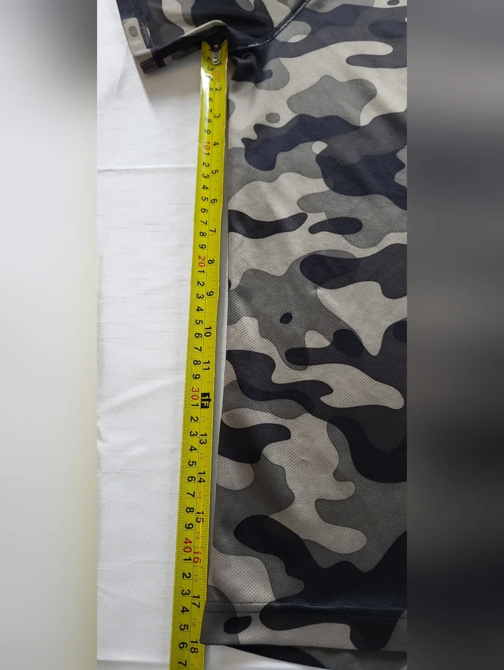adidas Camo Short Sleeve Performance Tee - Black & Gray & Olive - Picture 9 of 12